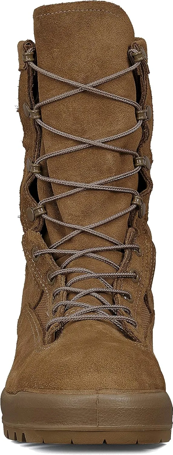 Belleville C790 8 Waterproof Flight and Combat Boots for Men - AR 670-1/AFI 36-2903 Army/Air Force Flight Approved Coyote Brown with Vibram Sierra Outsole; Berry Compliant