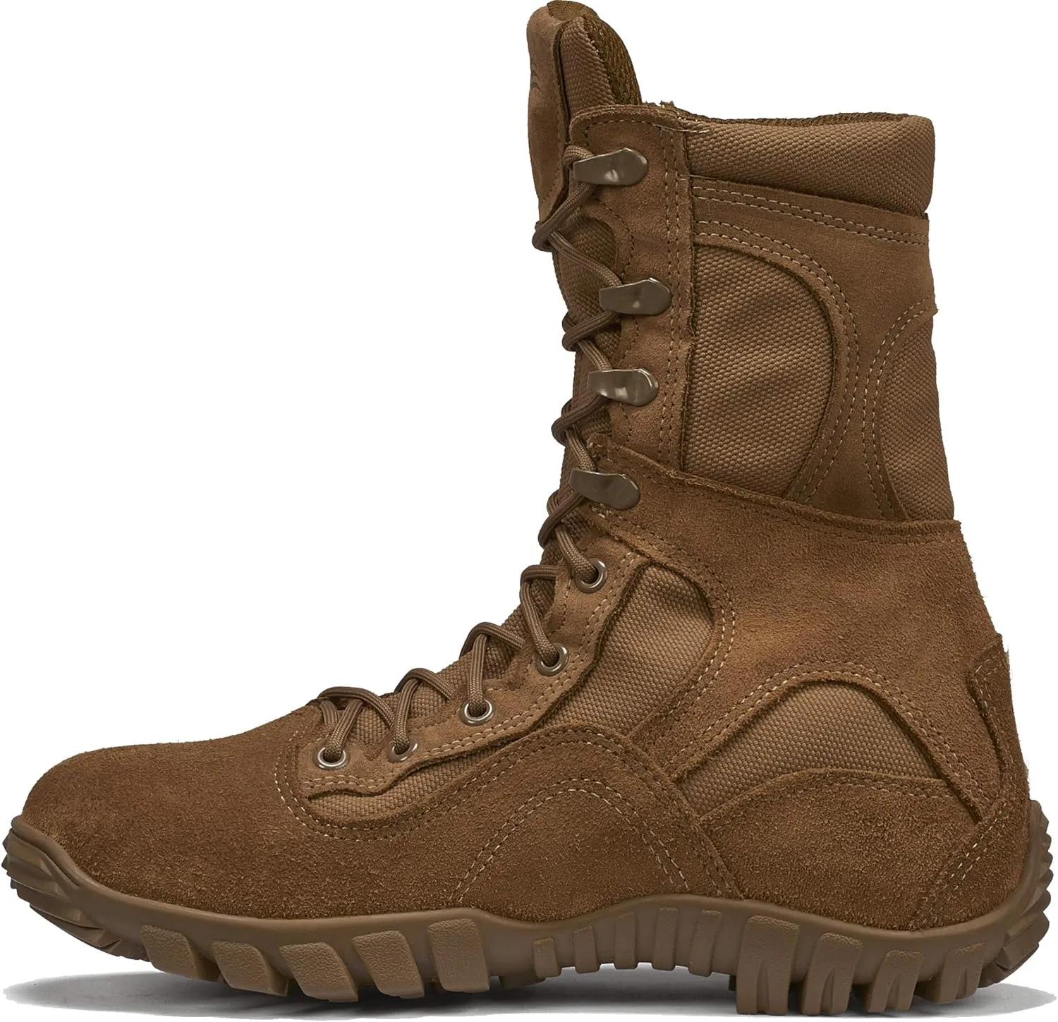 Belleville C793 8 Waterproof Assault Flight Military Boots for Men - Coyote Brown Army/Air Force AR 670-1/AFI 36-2903 Compliant with Vibram Ibex Outsole; Berry Compliant