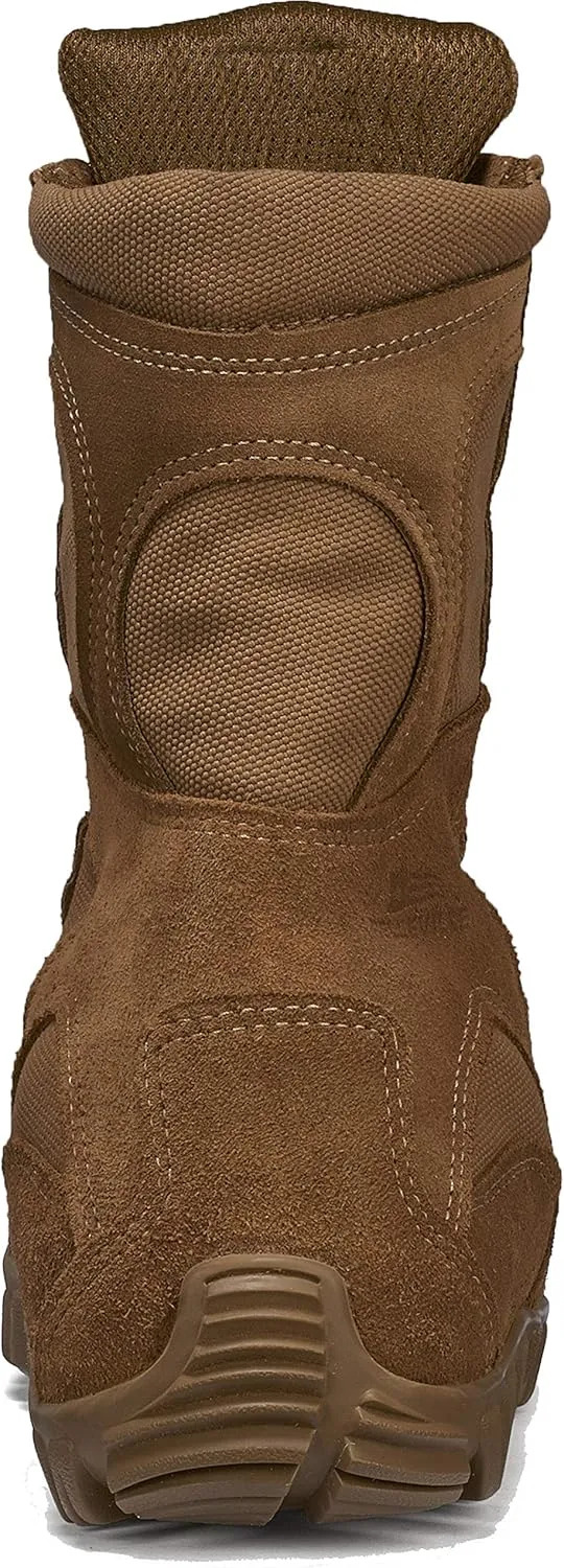 Belleville C793 8 Waterproof Assault Flight Military Boots for Men - Coyote Brown Army/Air Force AR 670-1/AFI 36-2903 Compliant with Vibram Ibex Outsole; Berry Compliant