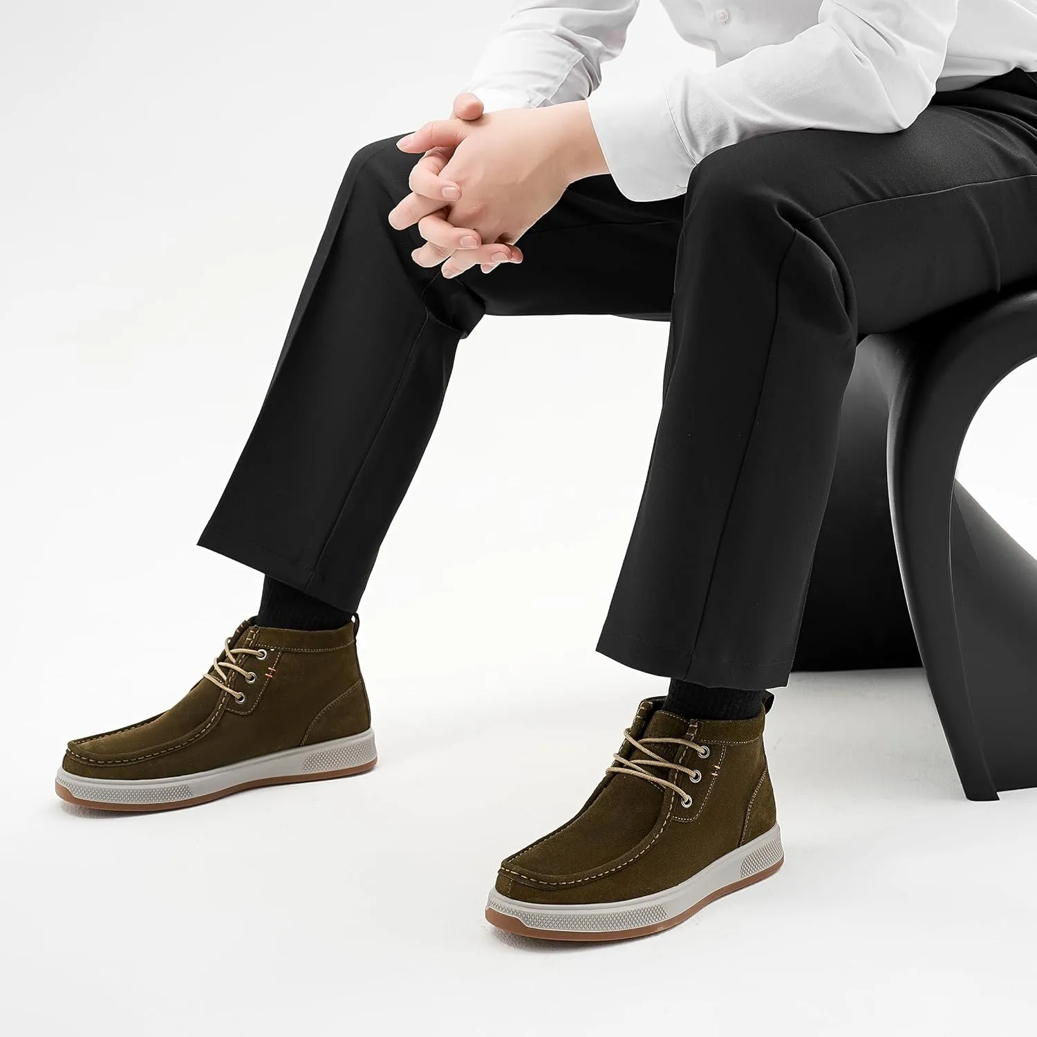 Chukka Boots Boots for Men Casual Boots Motorcycle Combat Ankle Boots Black Boots