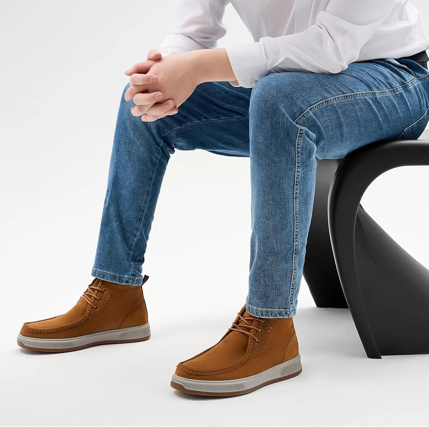 Chukka Boots Boots for Men Casual Boots Motorcycle Combat Ankle Boots Black Boots