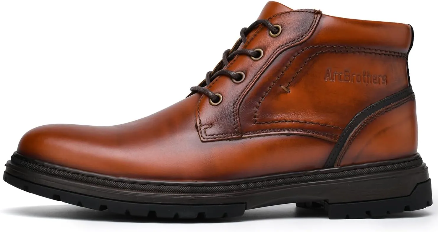Chukka Boots Boots for Men Casual Boots Motorcycle Combat Ankle Boots Black Boots