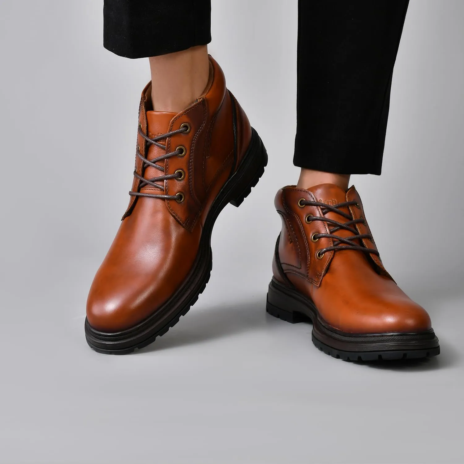 Chukka Boots Boots for Men Casual Boots Motorcycle Combat Ankle Boots Black Boots