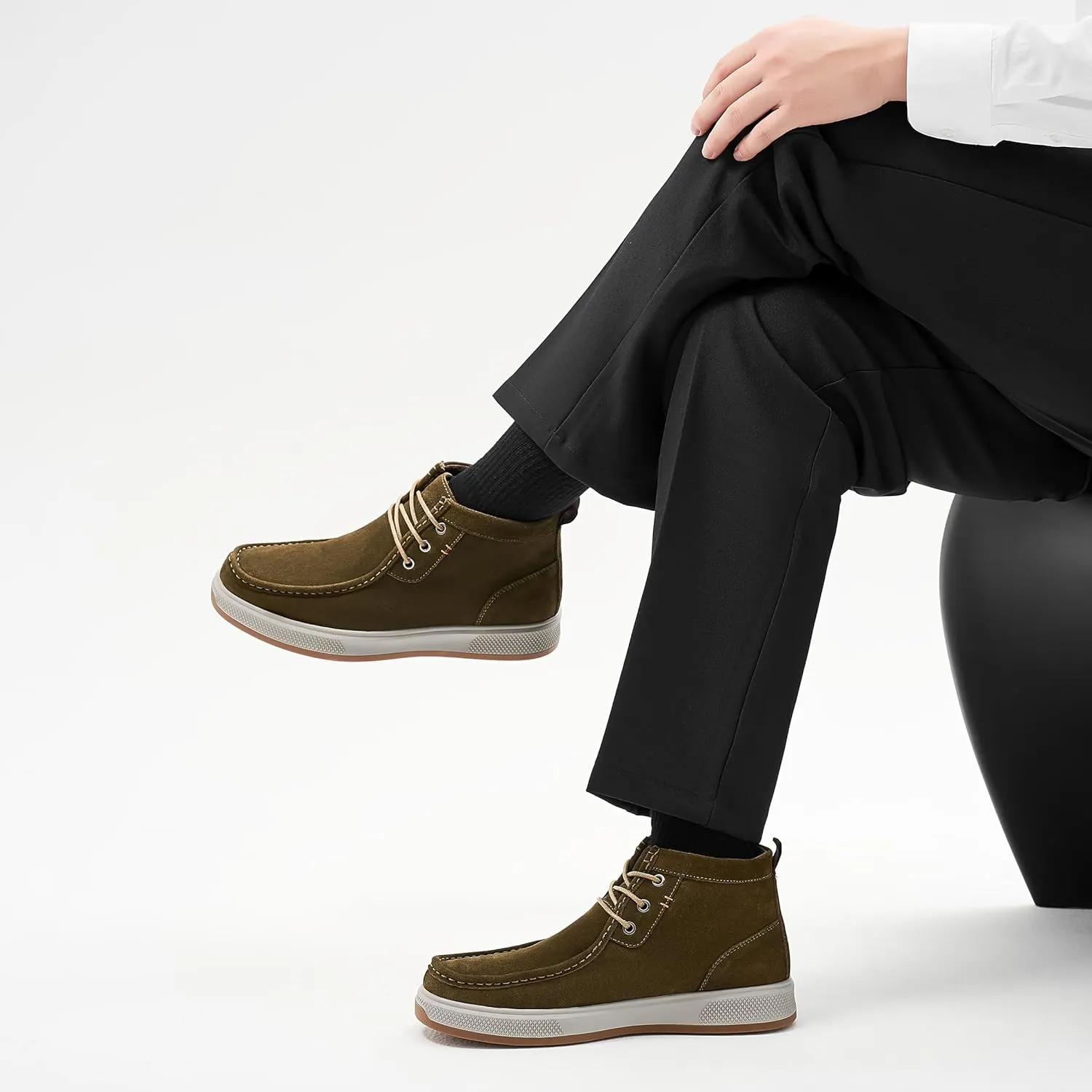 Chukka Boots Boots for Men Casual Boots Motorcycle Combat Ankle Boots Black Boots