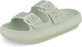 CUSHIONAIRE Women's Fame recovery cloud slide with  Comfort