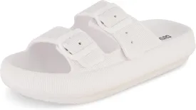CUSHIONAIRE Women's Fame recovery cloud slide with  Comfort