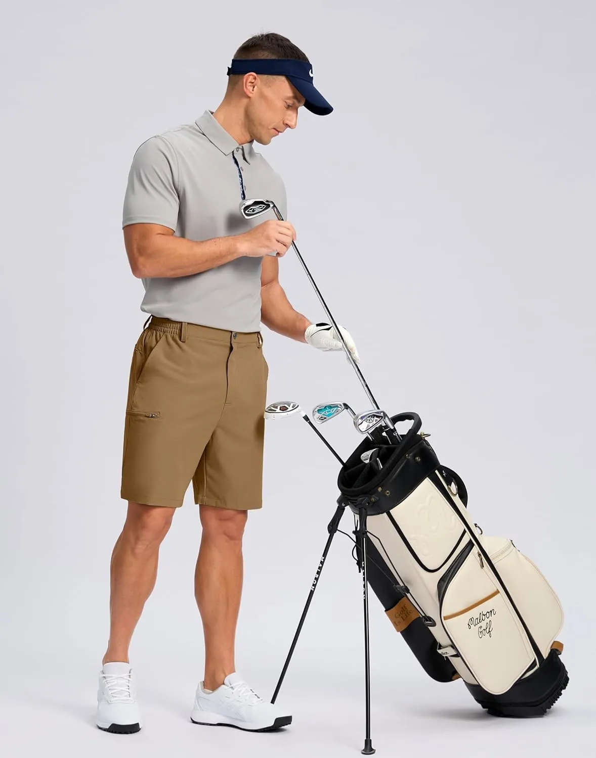 G Gradual Men's Casual Shorts 7"/ 9" Lightweight 4 Pockets Stretch Quick-Dry Summer Shorts for Golf Work Hiking Trips