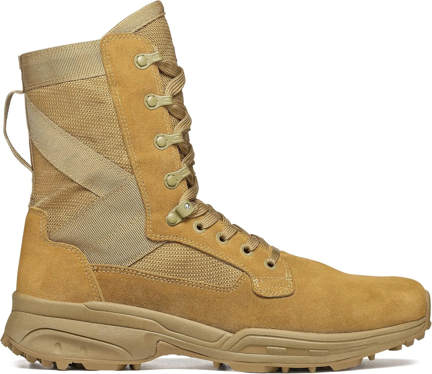 GARMONT TACTICAL T8 NFS 670 Military Combat Boots for Men and Women, Army, Air Force, AR670-1 Compliant Footwear, Lightweight, Suede Leather, Coyote, 7.5 Wide