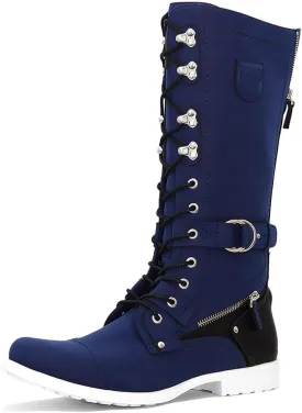 J75 Men's Decoy Light Weight | Knee Height | Lace-up & Inside Zipper | Combat | Tactical | Army | Cap-toe Military Boots