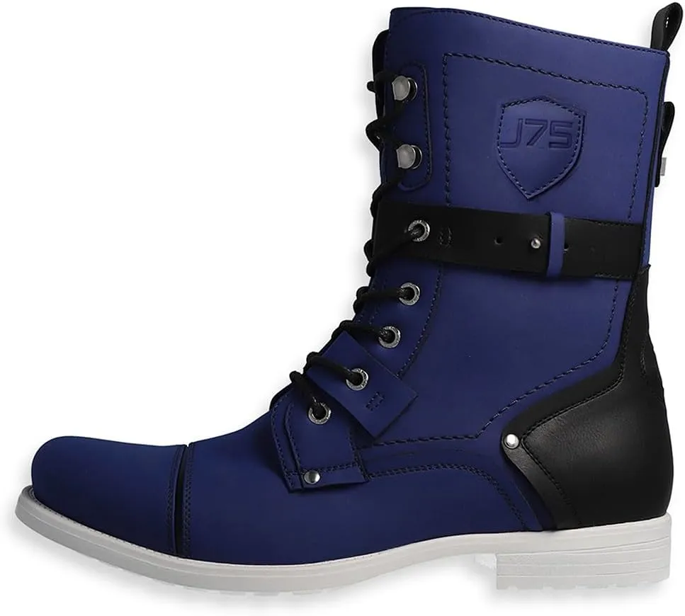 J75 Men's Deploy Light Weight | Mid-calf | Lace-up & Inside Zipper | Combat | Tactical | Army | Cap-toe Military Boots