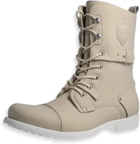 J75 Men's Deploy Light Weight | Mid-calf | Lace-up & Inside Zipper | Combat | Tactical | Army | Cap-toe Military Boots