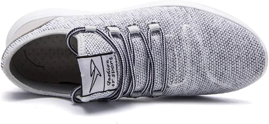 KEEZMZ Men's Running Shoes Fashion Breathable Sneakers Mesh Soft Sole Casual Athletic Lightweight