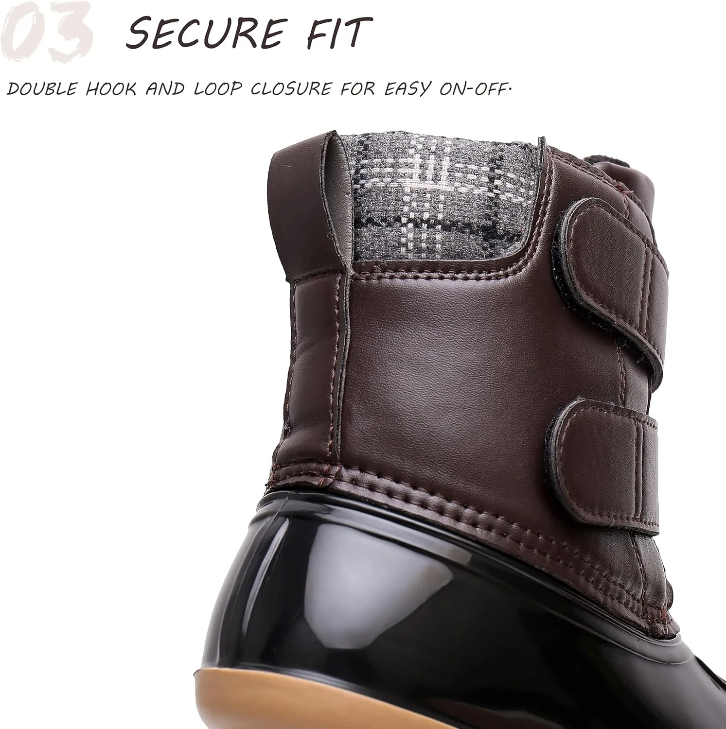 Kids Boys Girls Snow Boots Waterproof Insulated Warm Outdoor Winter Boots(Toddler/Little Kid)