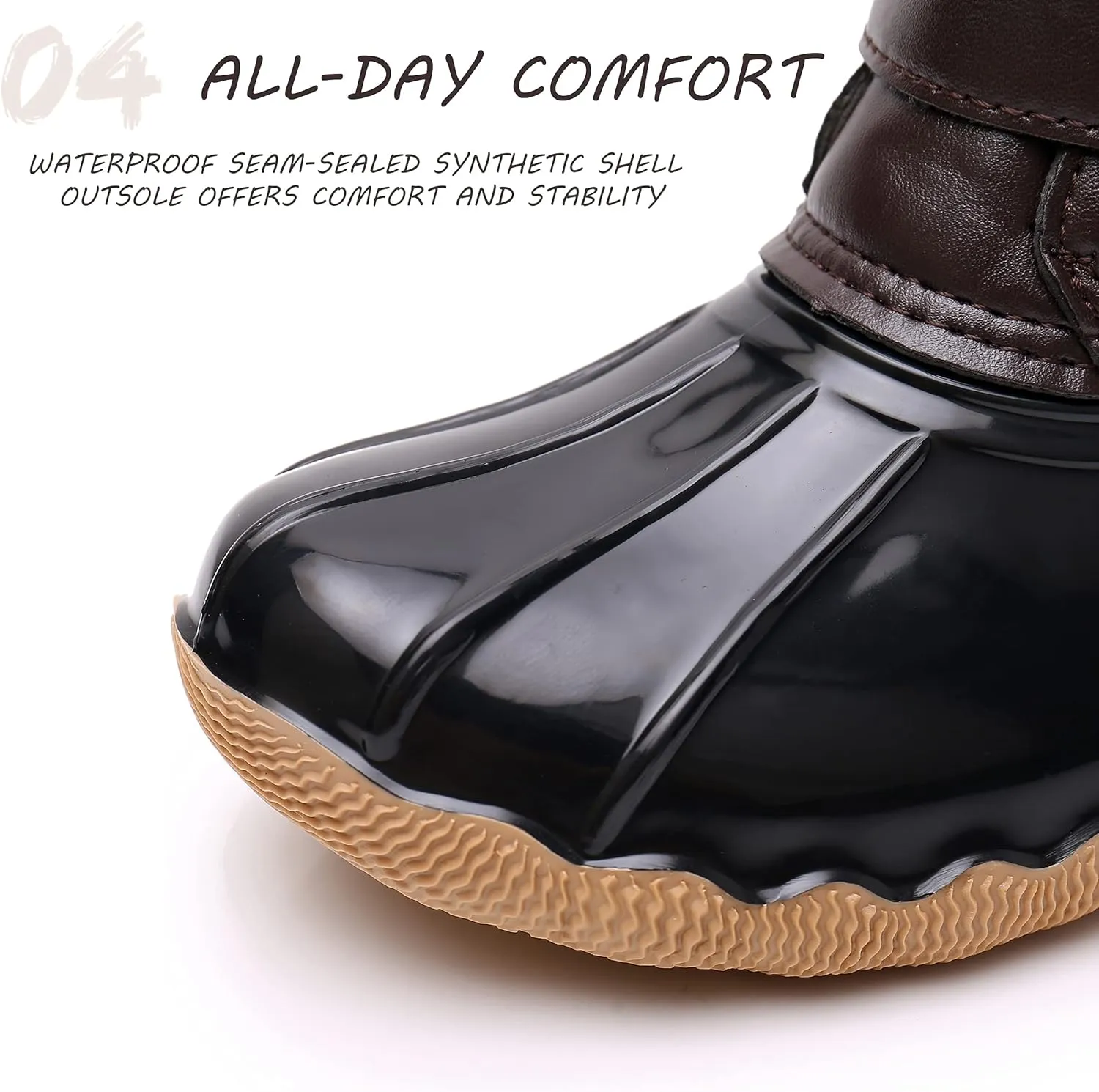 Kids Boys Girls Snow Boots Waterproof Insulated Warm Outdoor Winter Boots(Toddler/Little Kid)