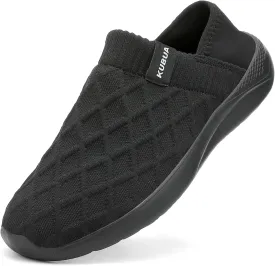 KUBUA Mens Womens Slippers Indoor Lightweight House Shoes Outdoor Breathable Slip on Loafers