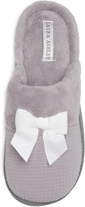 Laura Ashley Ladies Spa Rugged Slippers With Memory Foam Insole