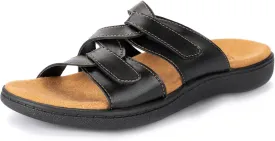 LazyStep Women's Orthotic Slide Sandals with Arch Support & Adjustable Straps