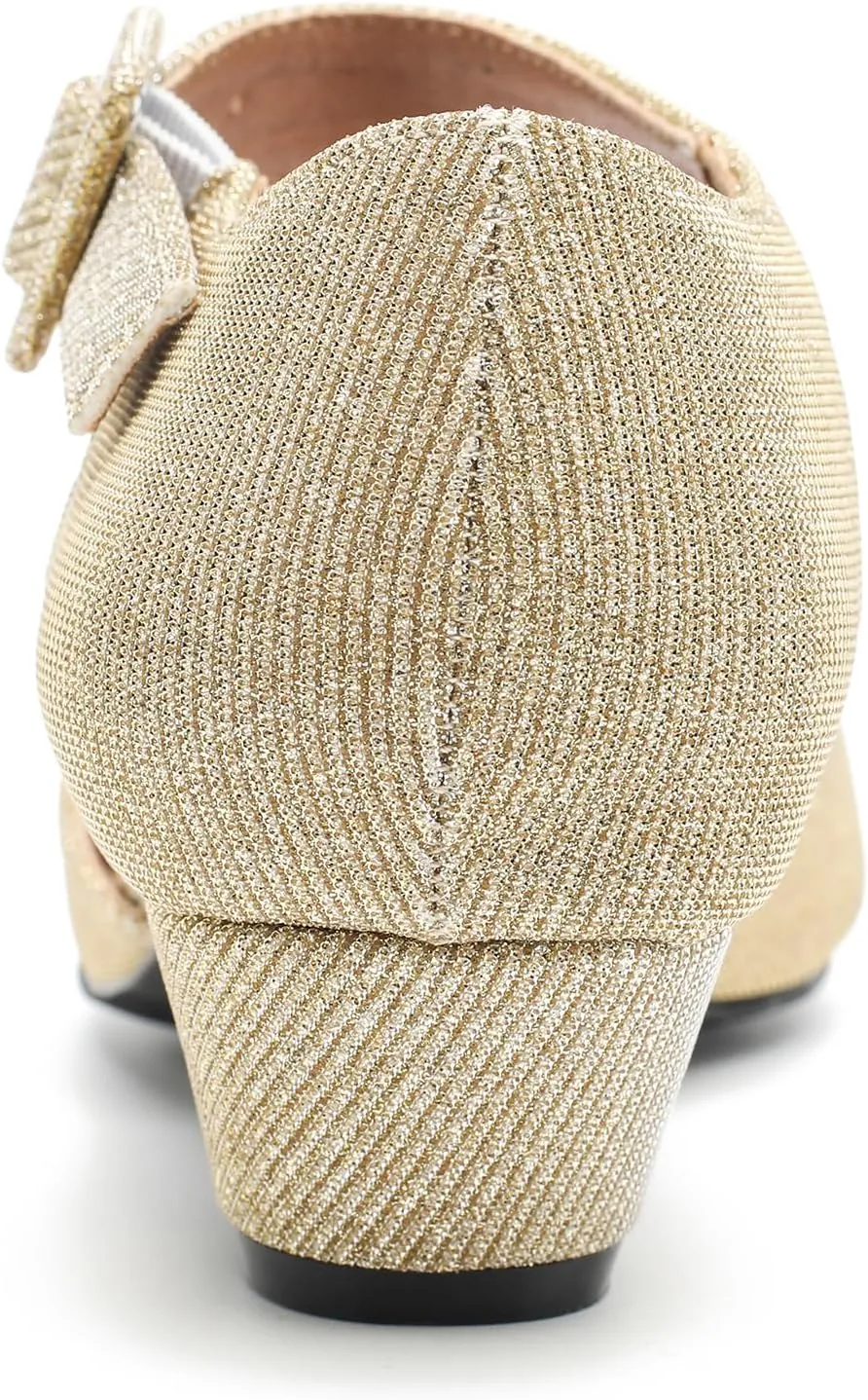 LIURUIJIA Women's Closed Toe Low Chunky Heel Pumps Ankle Strap Dress Shoes for Work Wedding Party Dance