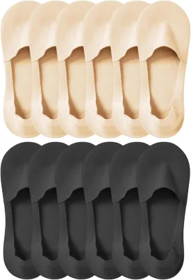 Lomitract Thin No Show Socks (Women 5-12), Made of Ice Silk Surface on the Surface & Cotton on the Bottom