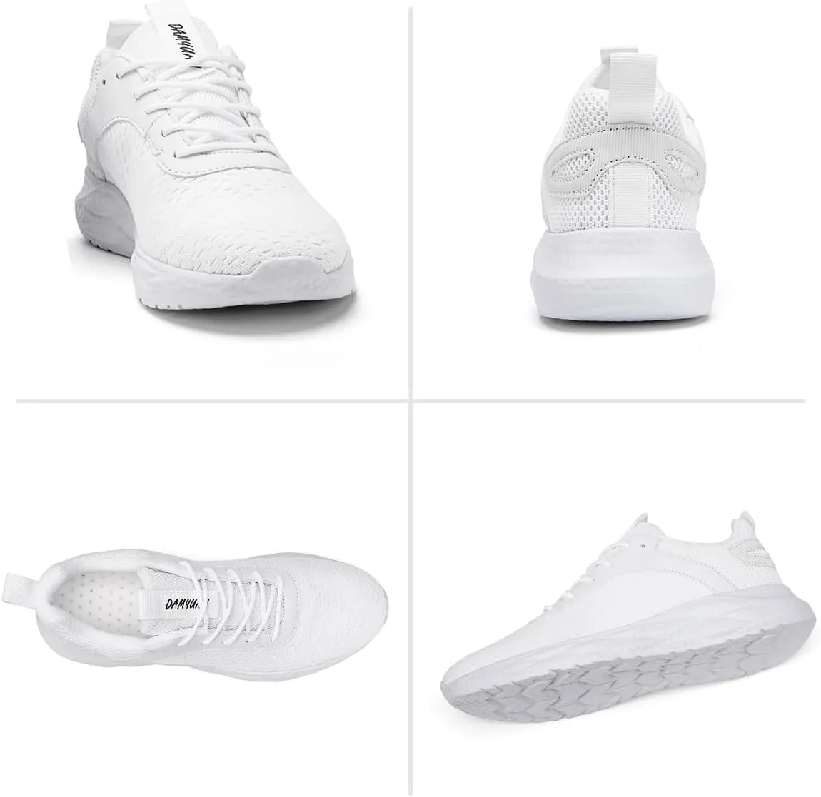Mens Walking Shoes Running Trainers Sneakes Athletic Gym Fitness Sport Shoes Non Slip Breathable Mesh Comfortable Workout Fashion Slip On