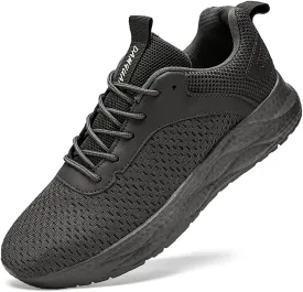 Mens Walking Shoes Running Trainers Sneakes Athletic Gym Fitness Sport Shoes Non Slip Breathable Mesh Comfortable Workout Fashion Slip On