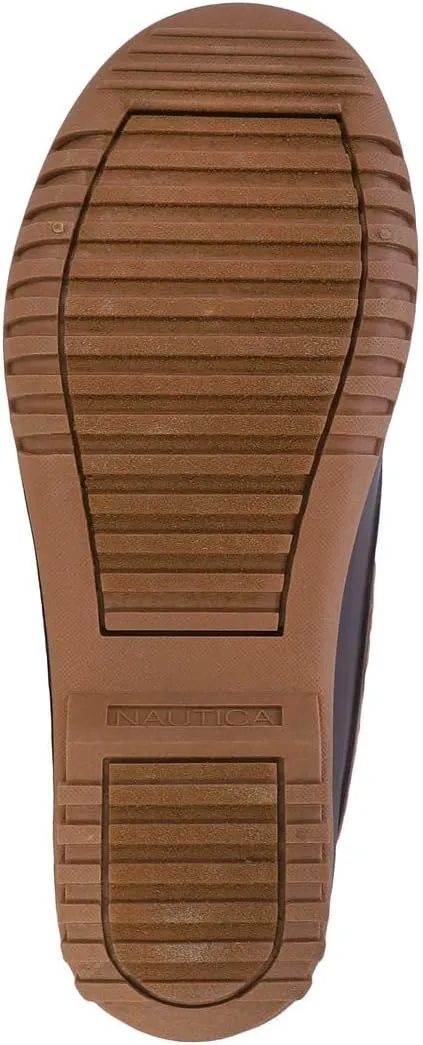 Nautica Mens Duck Boots Waterproof Shell Insulated Snow & Rain Boot -Lace-Up Winter Shoe- Channing (Wide/Medium Width)
