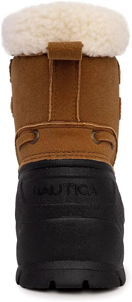 Nautica Mens Duck Boots Waterproof Shell Insulated Snow & Rain Boot -Lace-Up Winter Shoe- Channing (Wide/Medium Width)