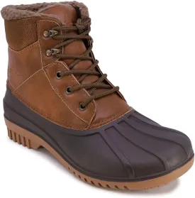 Nautica Mens Duck Boots Waterproof Shell Insulated Snow & Rain Boot -Lace-Up Winter Shoe- Channing (Wide/Medium Width)
