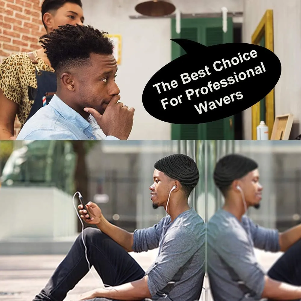 Premium Wave Caps for Men, Good Compression Cap Over Durag for 360, 540, 720 Waves