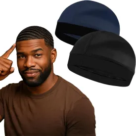 Premium Wave Caps for Men, Good Compression Cap Over Durag for 360, 540, 720 Waves