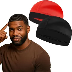 Premium Wave Caps for Men, Good Compression Cap Over Durag for 360, 540, 720 Waves