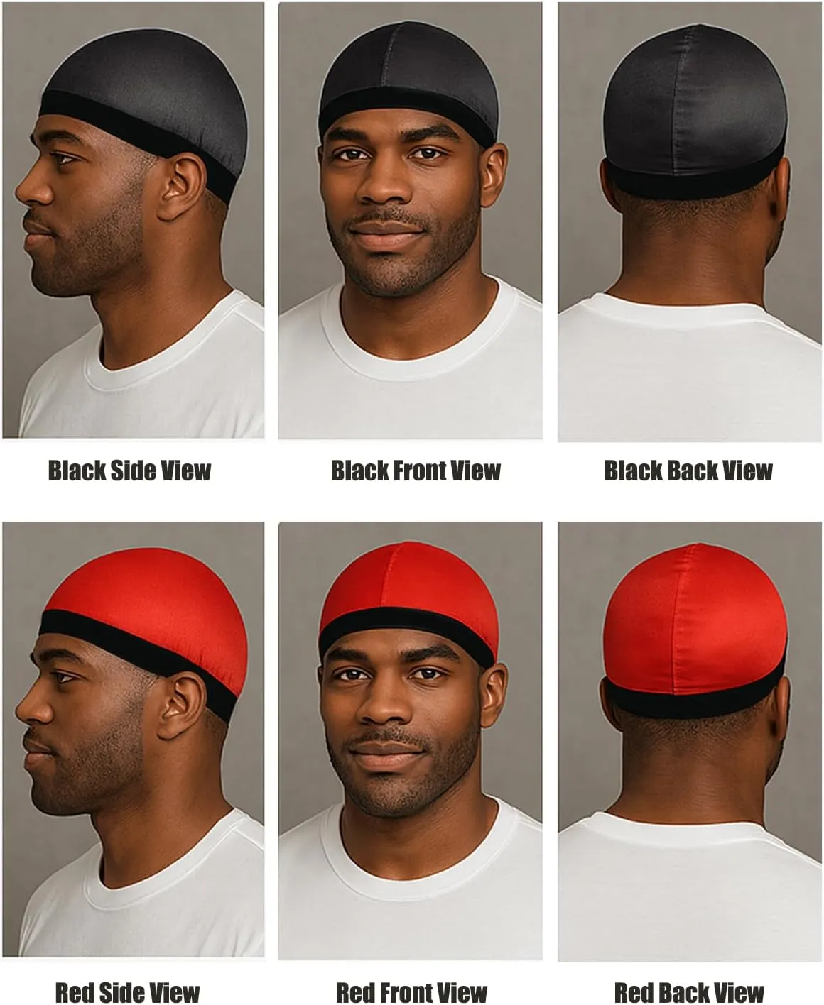 Premium Wave Caps for Men, Good Compression Cap Over Durag for 360, 540, 720 Waves