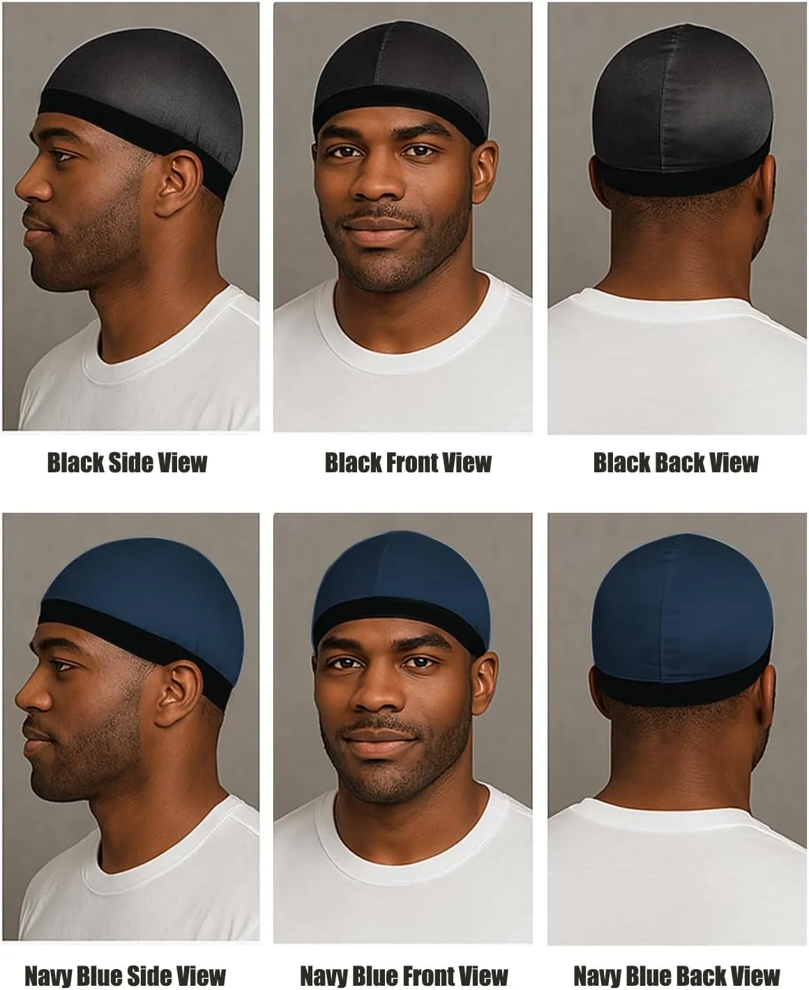 Premium Wave Caps for Men, Good Compression Cap Over Durag for 360, 540, 720 Waves
