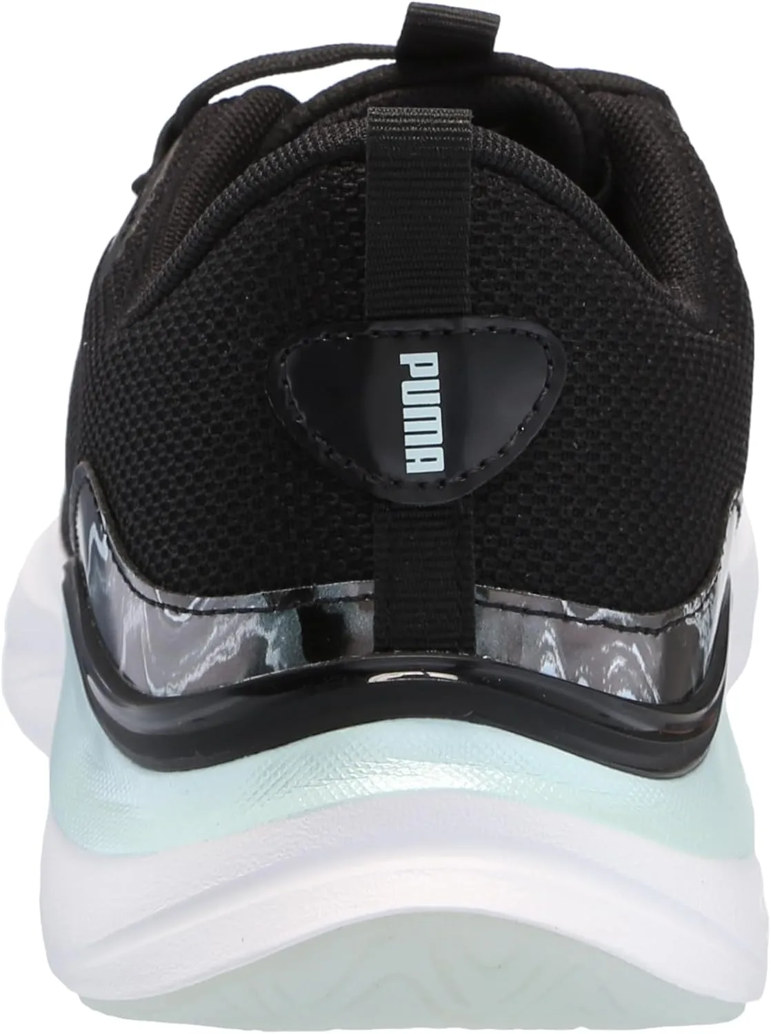 PUMA Women's Softride Harmony Cross Training Shoes, White-Black, 7.5