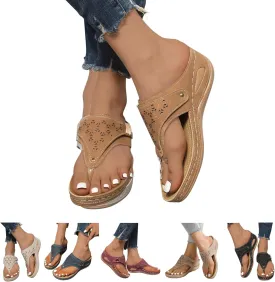 Sandals for Women 2025 Wedge Comfortable Orthopedic Sandal Womens Dressy Summer Flip Flops Casual Walking Wedges