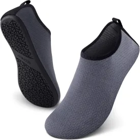 SEEKWAY Water Shoes Quick-Dry Aqua Socks Barefoot Slip-on for Beach Pool Swim River Yoga Lake Surf Women Men Black SK001
