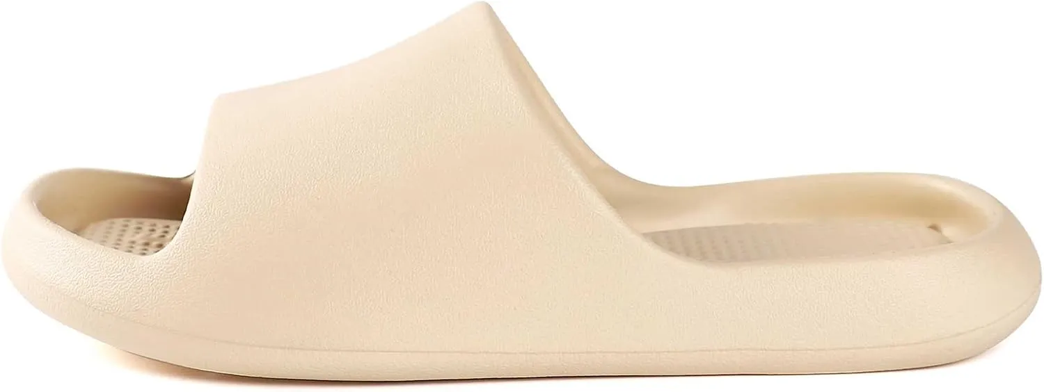 Shower Shoes for Women and Men Massage Slide Sandals Soft Cushioned Anti-Slip Pool Slides Comfort Arch Support Quick Drying Shower Shoes with Drain Holes Bathroom Slides Slippers