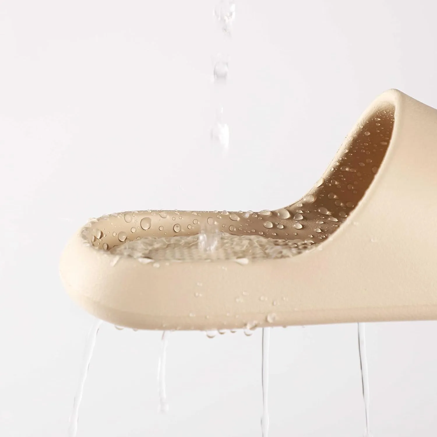 Shower Shoes for Women and Men Massage Slide Sandals Soft Cushioned Anti-Slip Pool Slides Comfort Arch Support Quick Drying Shower Shoes with Drain Holes Bathroom Slides Slippers