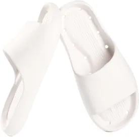 Shower Shoes for Women and Men Massage Slide Sandals Soft Cushioned Anti-Slip Pool Slides Comfort Arch Support Quick Drying Shower Shoes with Drain Holes Bathroom Slides Slippers
