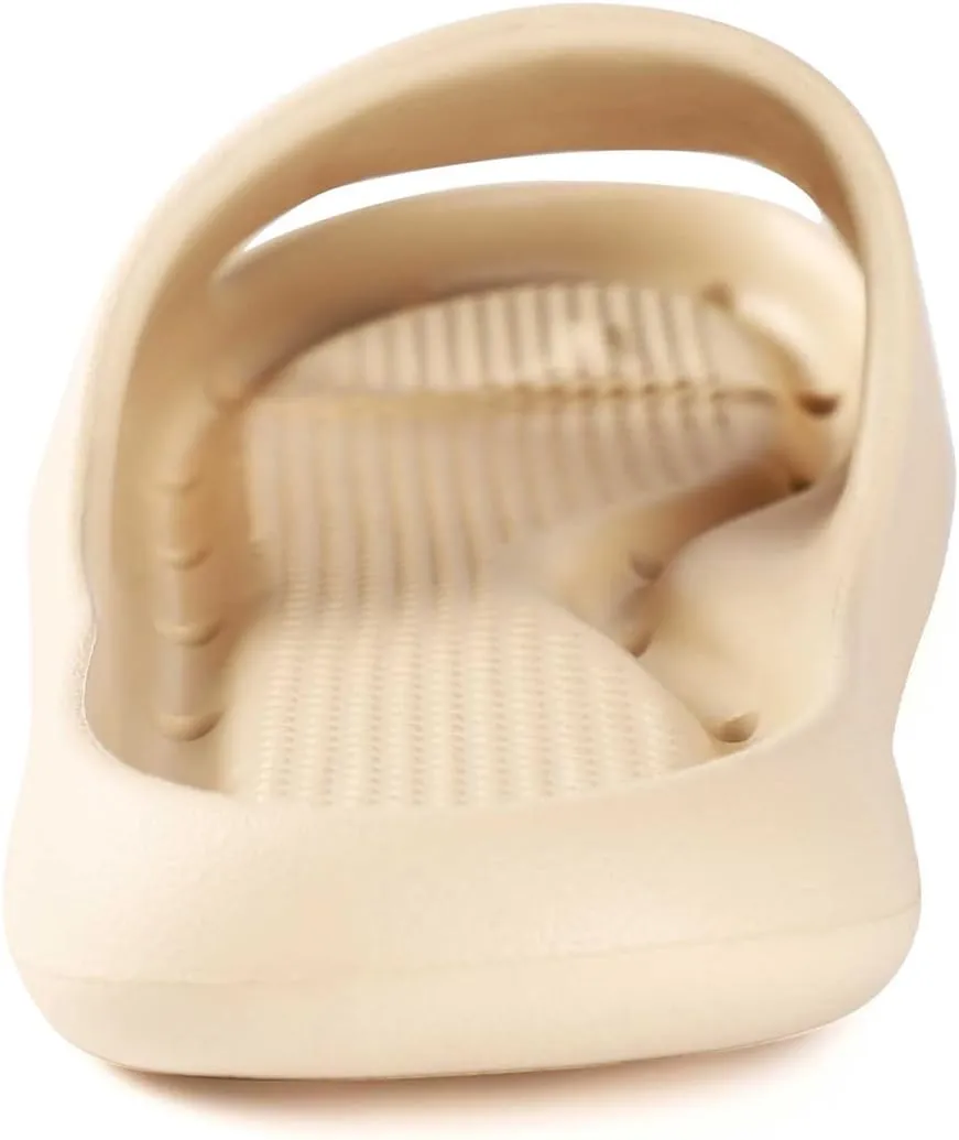 Shower Shoes for Women and Men Massage Slide Sandals Soft Cushioned Anti-Slip Pool Slides Comfort Arch Support Quick Drying Shower Shoes with Drain Holes Bathroom Slides Slippers