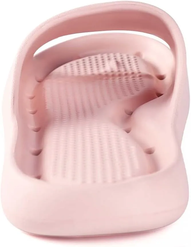 Shower Shoes for Women and Men Massage Slide Sandals Soft Cushioned Anti-Slip Pool Slides Comfort Arch Support Quick Drying Shower Shoes with Drain Holes Bathroom Slides Slippers