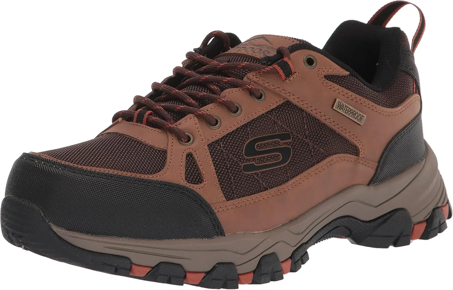 Skechers Men's Selmen Cormack Waterproof Low Profile Water Proof Lace Up with Cap Toe