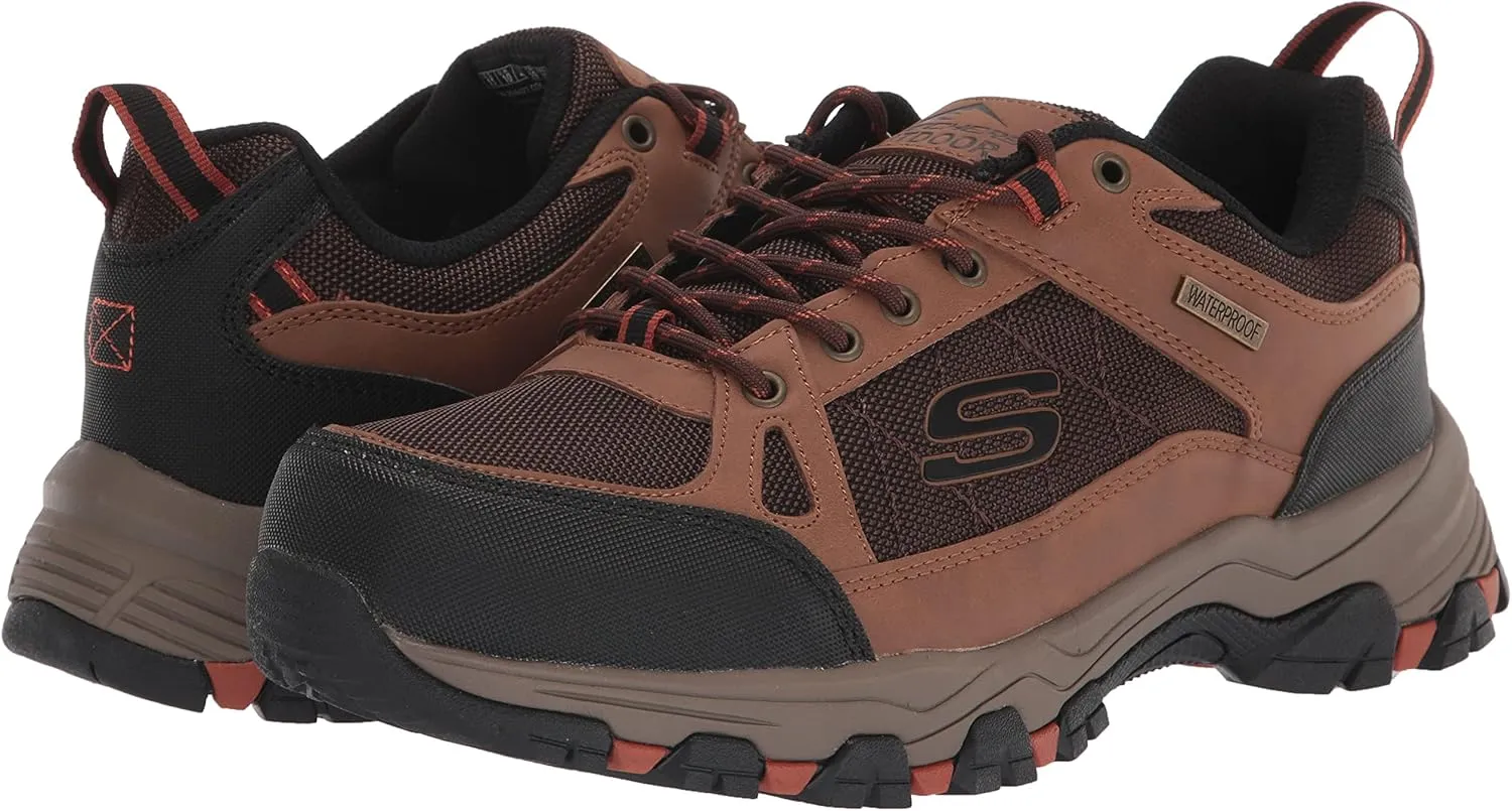 Skechers Men's Selmen Cormack Waterproof Low Profile Water Proof Lace Up with Cap Toe
