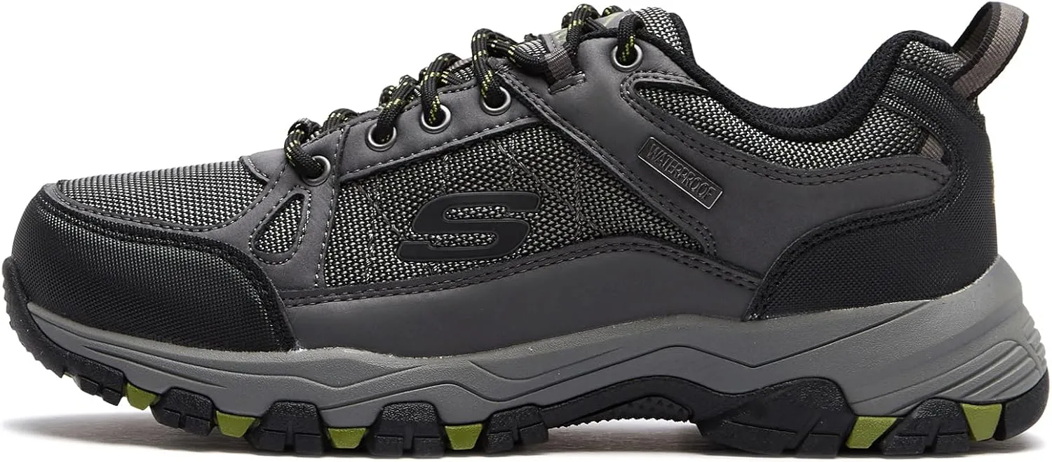 Skechers Men's Selmen Cormack Waterproof Low Profile Water Proof Lace Up with Cap Toe