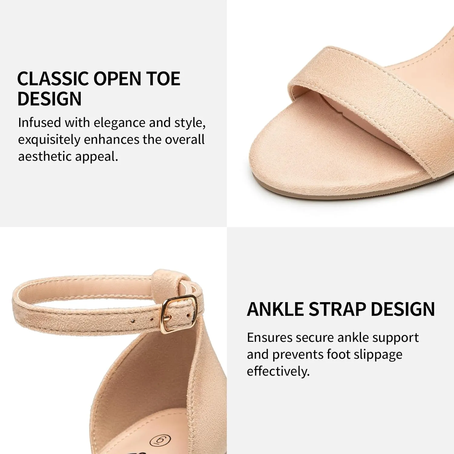 Trary Wedding Shoes for Bride, Heels for Women, Rubber Sole and Insole Provide Excellent Cushion