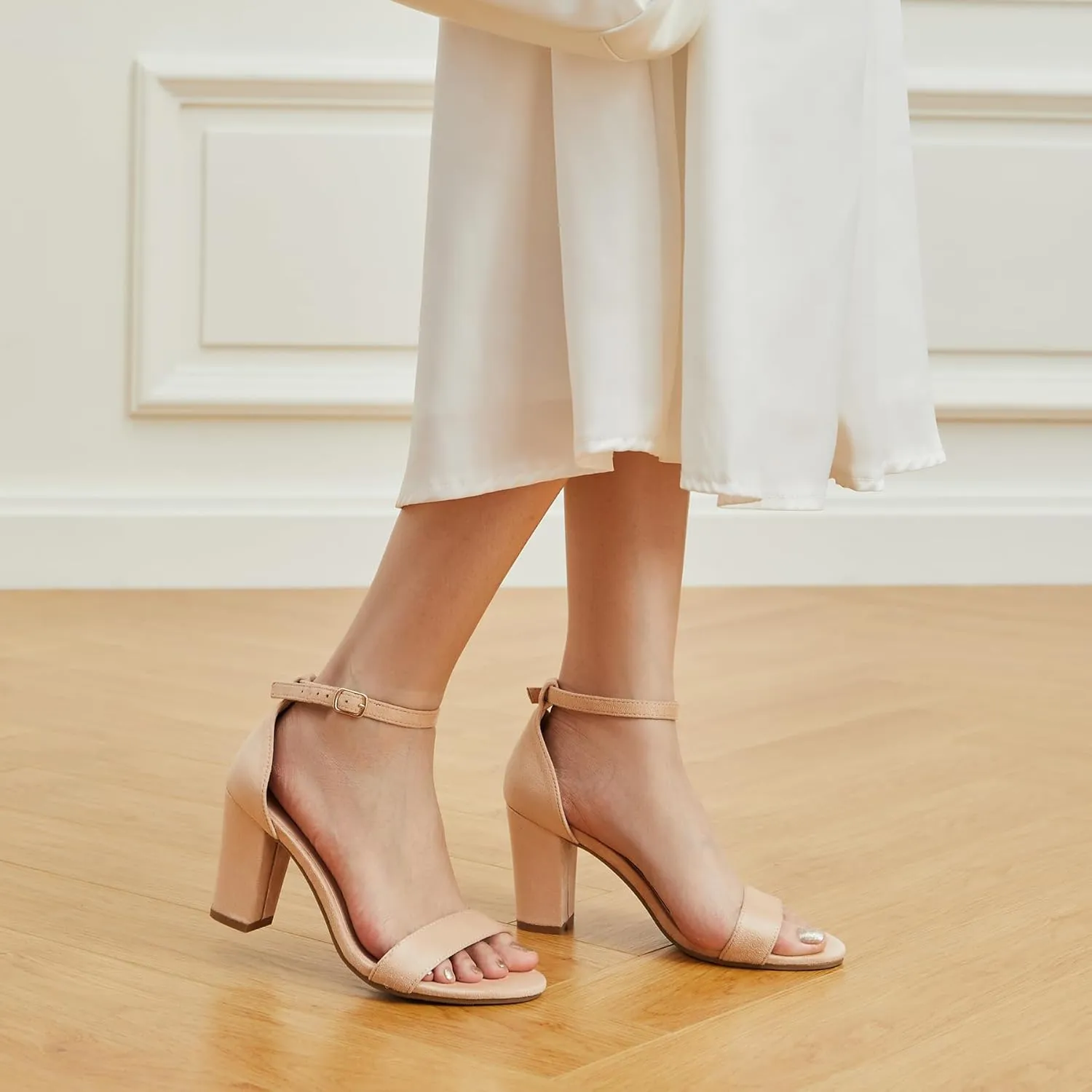 Trary Wedding Shoes for Bride, Heels for Women, Rubber Sole and Insole Provide Excellent Cushion