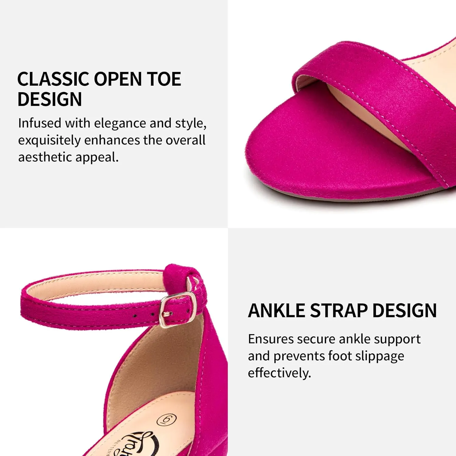 Trary Wedding Shoes for Bride, Heels for Women, Rubber Sole and Insole Provide Excellent Cushion