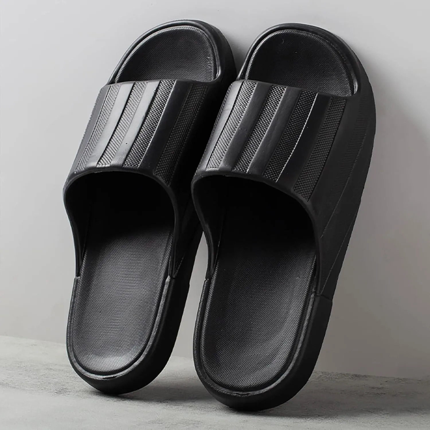 Unisex Slippers Indoor Outdoor Pillow Slippers Non Slip Quick Drying Shower Slides Sandals Lightweight EVA Platform