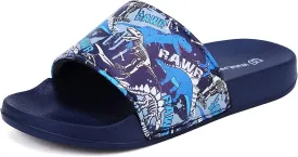 WateLves Girls & Boys Slide Sandals Kids Summer Slippers Slip On for Outdoor Beach Pool Shower (Little Kid/Big Kid)