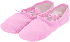 Women Girls Ballet Shoes Ballet Slipper Dance Shoes Stretch Canvas for Teen Adults Split Sole Flats Ballerina Shoes